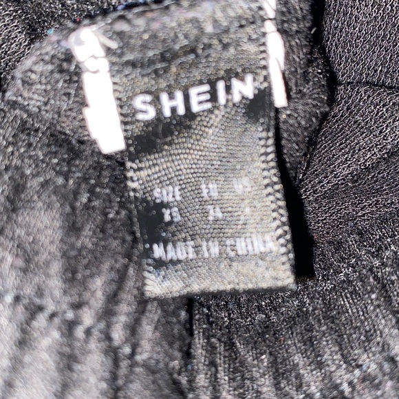 shein black elastic waistband joggers - Picture 5 of 5